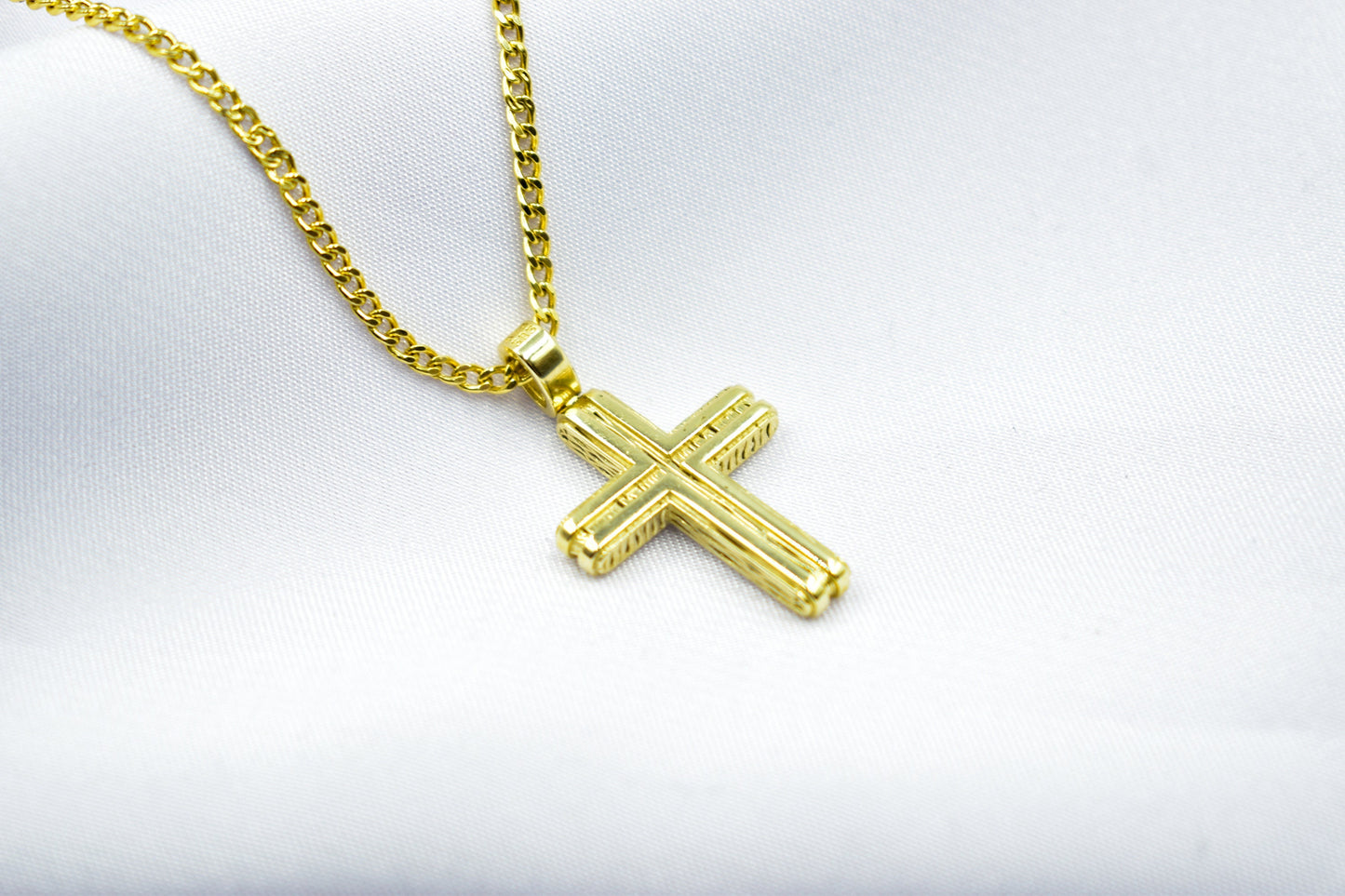 γυναικα 14K Solid Gold Cross Pendant,Necklace with Zircon,Elegant Christian Pendant,Baptism Religious Faith Jewelry,Godfather-Godmother Gift