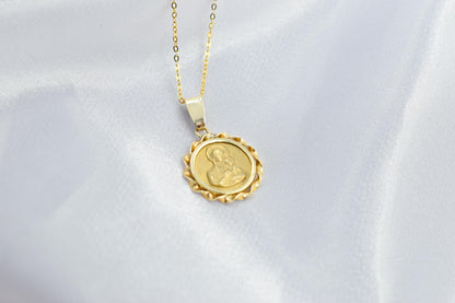 Χρυσό Κωνσταντινάτο Παναγία Κύκλος 14Κ