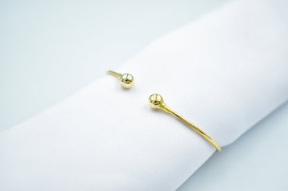 14k Gold Torque Bangle Bracelet,Gold Adjustable Ball Bracelet,Ancient Greece Inspired Bracelet,Genuine Gold Bracelet,Gift for Mom & Her