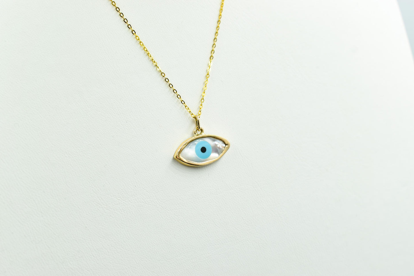 Κολιέ Μάτι με Φίλντισι 14Κ
