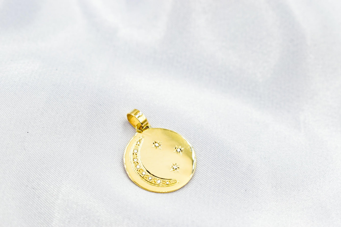 Κολιέ Φεγγάρι και Αστέρια με Ζιργκόν 14Κ