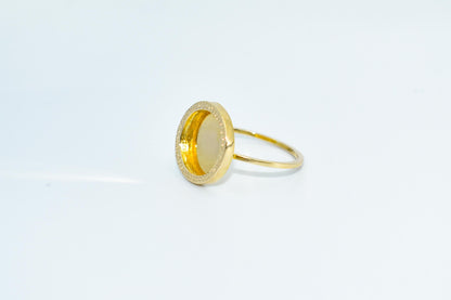 14K Solid Ring,Gold Forged Ring,14K Modern Ring,Vibrant Gold Ring,14K Elegant Ring,Fashion Jewelry,Versatile Style,Unique Ring for Her