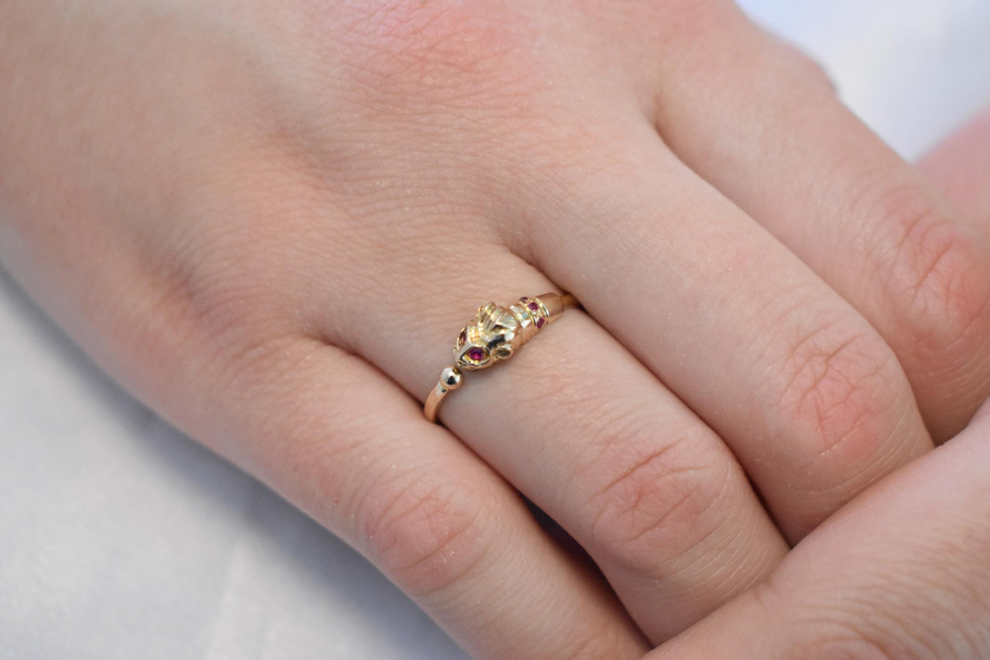 14K Solid Gold Lion Ring,Gold Animal Collection,Ancient Greek Inspired,Zodiac Ring,Gold Band,Stacking Ring,Symbol of Strength,Gift for Her