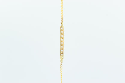 Χειροποίητο Βραχιόλι τύπου Ταυτότητα με Ζιργκόν Κ14