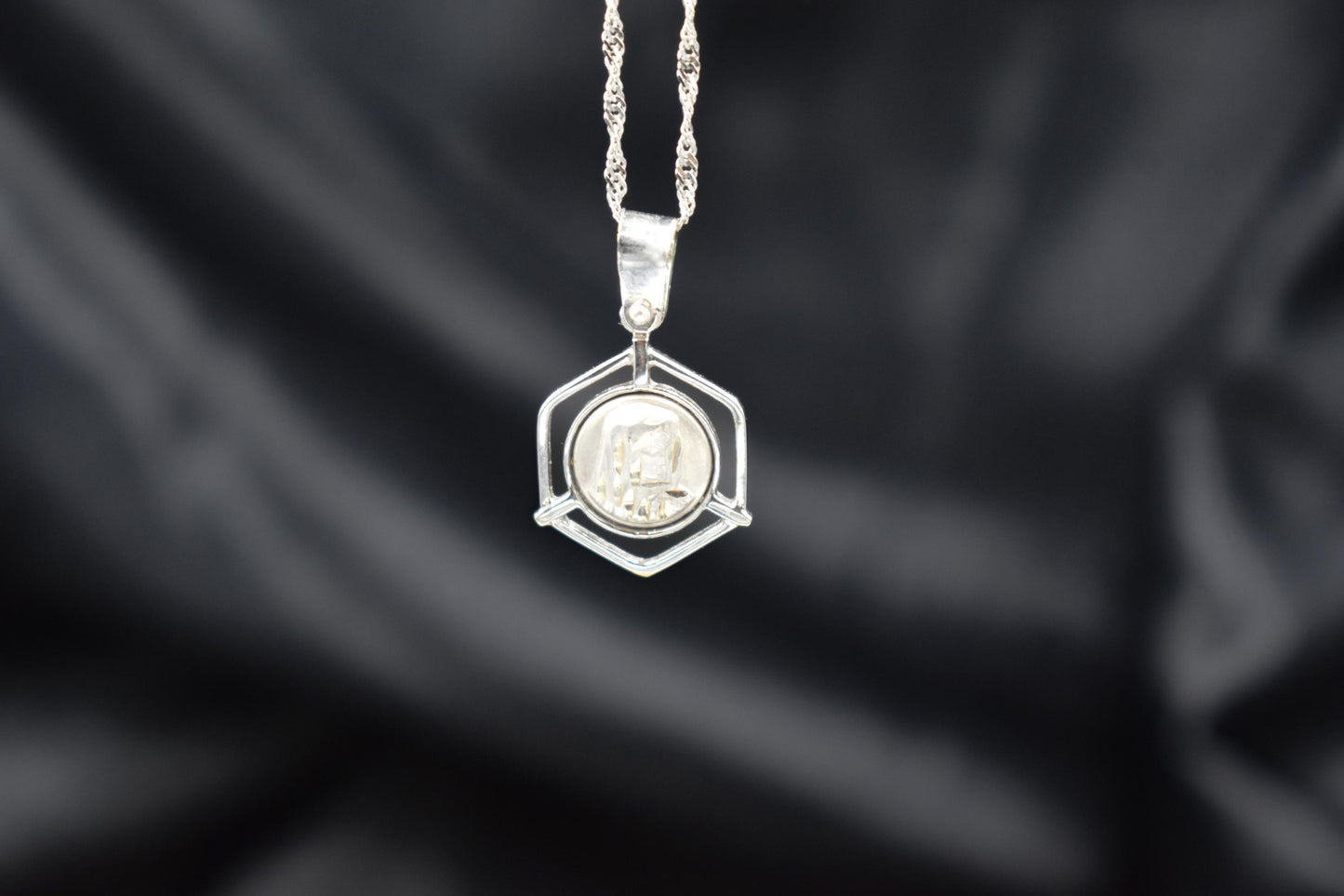 Λευκόχρυσο Φυλαχτό Παναγία Κ14