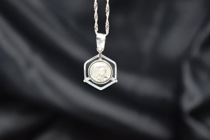 Λευκόχρυσο Φυλαχτό Παναγία Κ14