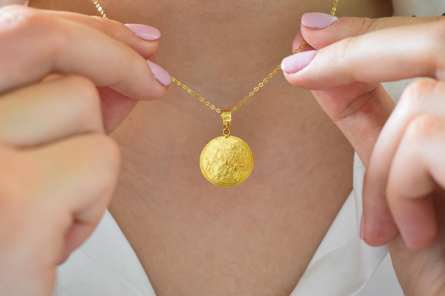 Χρυσό Κωνσταντινάτο Διπλής Όψης Κ14