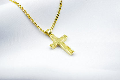 γυναικα 14K Solid Gold Cross Necklace Sparkling Zircon Stones,Elegant Christian Pendant, Religious Gold Cross,14K Gold Cross Charm,Necklace Cross