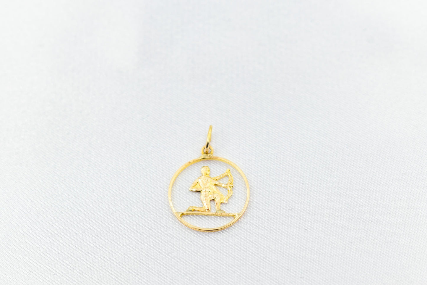 Χρυσό Μενταγιόν Τοξότης 14Κ Κύκλος