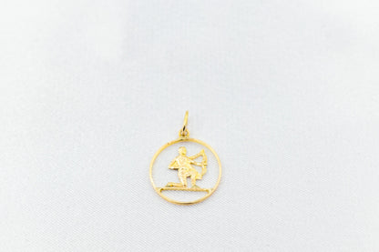 Χρυσό Μενταγιόν Τοξότης 14Κ Κύκλος