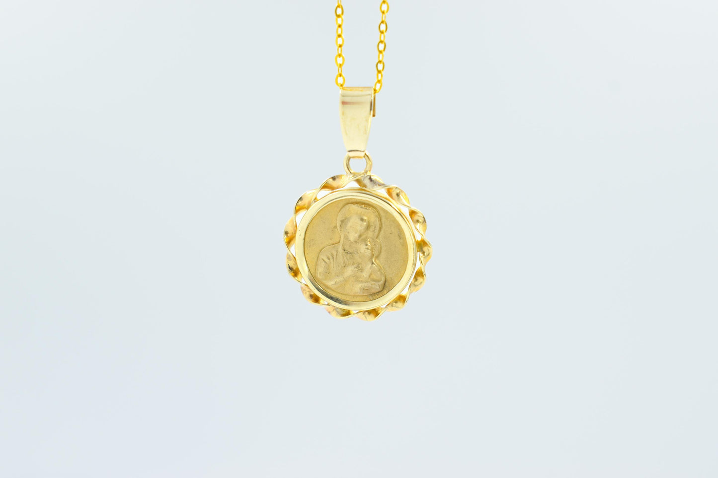 Χρυσό Κωνσταντινάτο Παναγία Κύκλος 14Κ