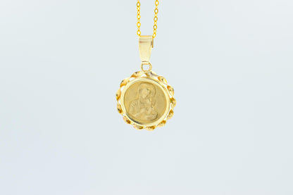 Χρυσό Κωνσταντινάτο Παναγία Κύκλος 14Κ