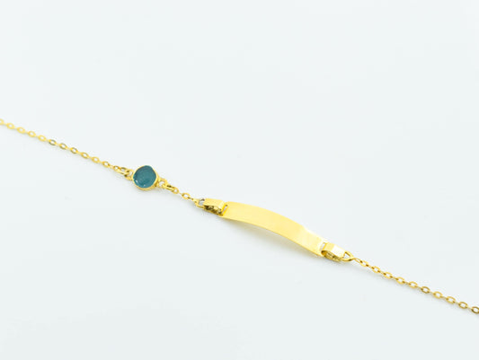 Χειροποίητη Ταυτότητα με Πράσινο Σμάλτο Κ14