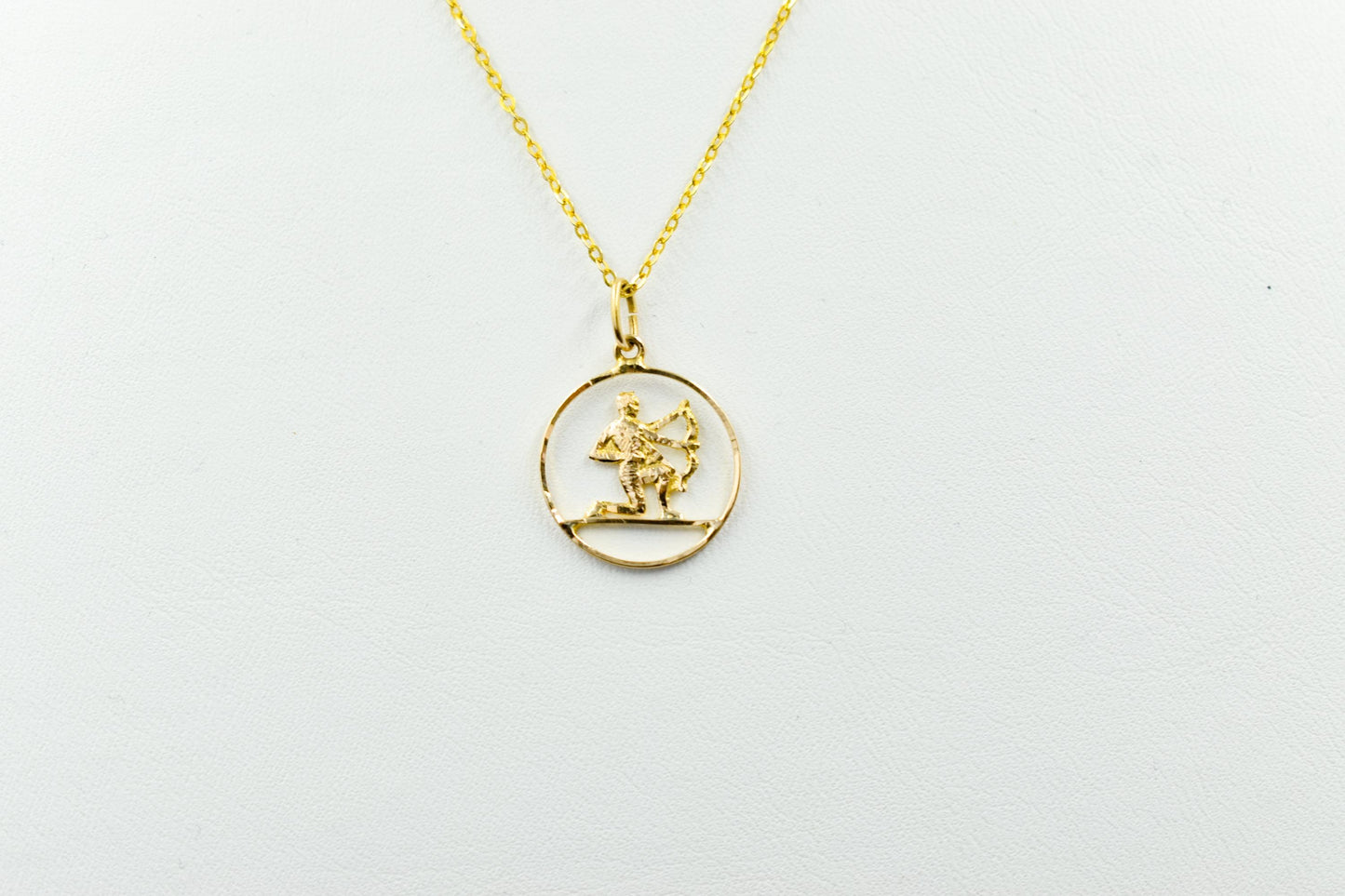 Χρυσό Μενταγιόν Τοξότης 14Κ Κύκλος