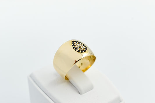 14K Solid Gold Ring,Dainty Gold Ring,Handcrafted Drop Gold Ring,Wedding - Engagement Ring,Rings for Proposal,Stackable Ring,Dome Ring