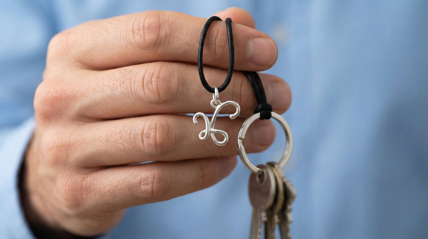 Γούρι Μπρελόκ Ασημένιο 925