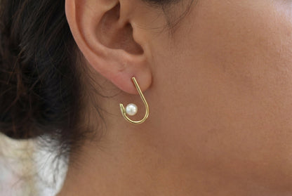 Σκουλαρίκια με Μαργαριτάρι Κ9 / Κ14