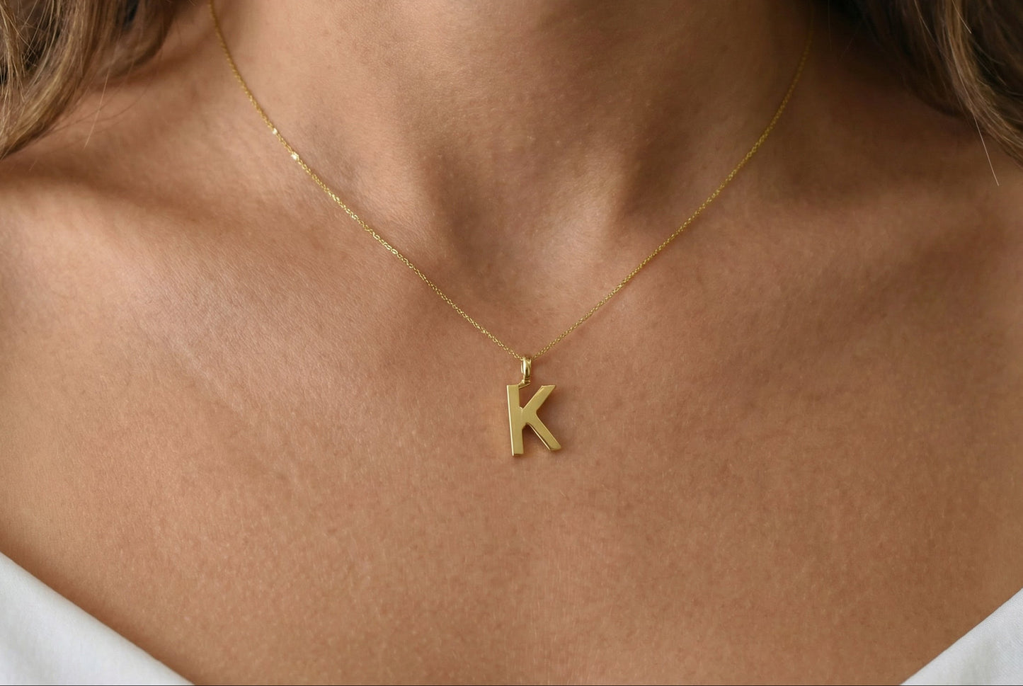 Κολιέ με Κ Μονόγραμμα Κ14