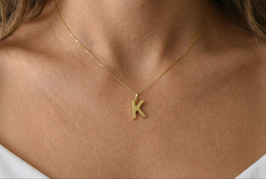Κολιέ με Κ Μονόγραμμα Κ14