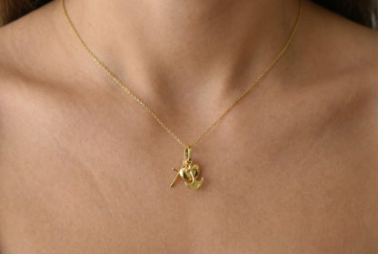 Κολιέ Κ14  Καρδιά, Άγκυρα & Σταυρός (Πίστη – Ελπίδα – Αγάπη)