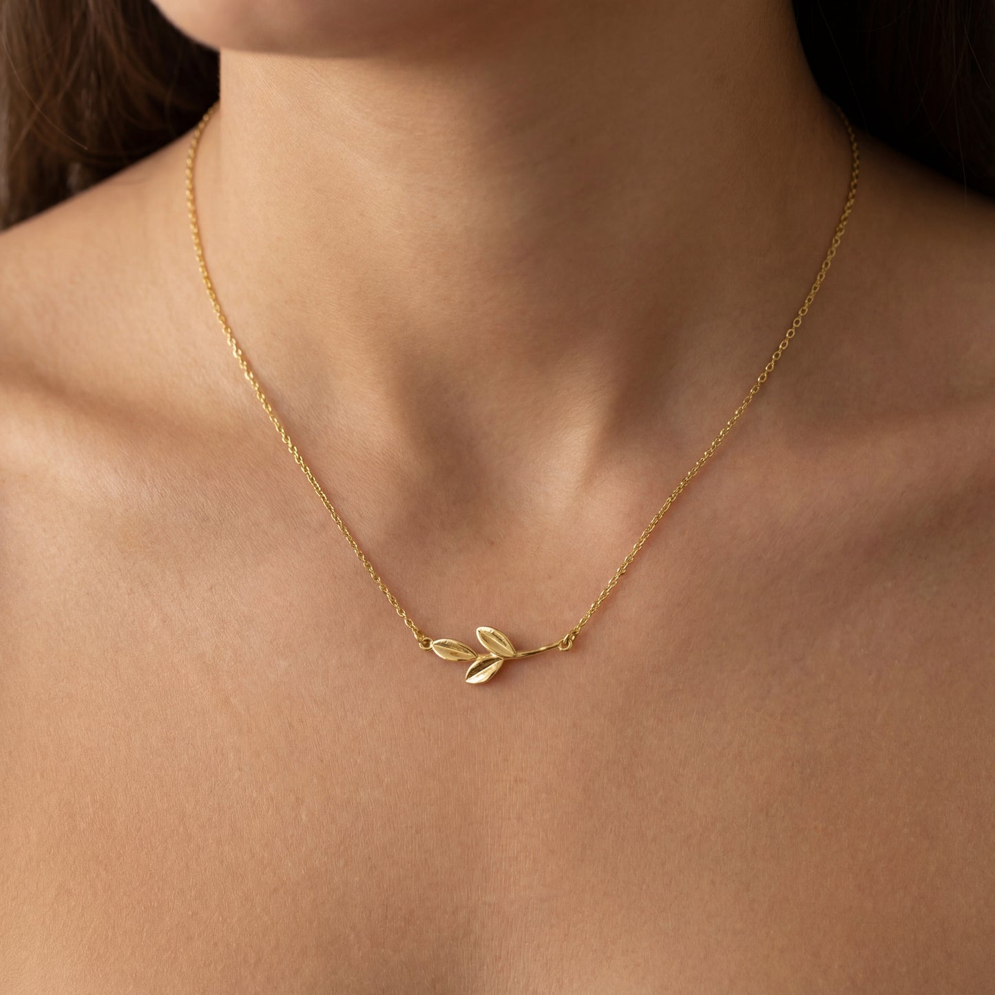 Κολιέ Κλαδί Ελιάς Κ14