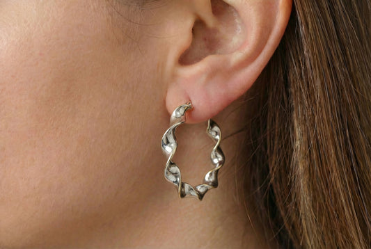 Λευκόχρυσοι Κρίκοι Κυματιστοί Κ14