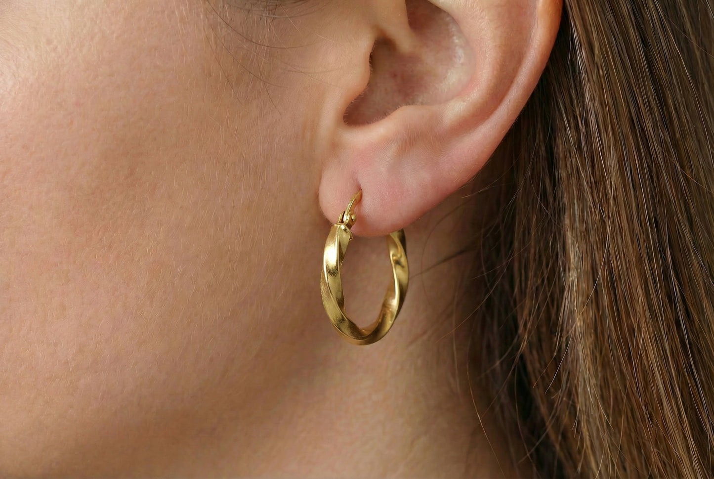 Κρίκοι Στριφτοί σε Ματ & Γυαλιστερό Κ14