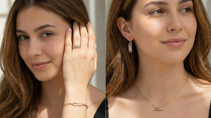 Σετ Κολιέ-Δαχτυλίδι-Σκουλαρίκι-Χειροπέδα Κ14