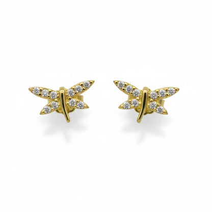 Σκουλαρίκια Λιβελούλα Ζιργκόν Κ14