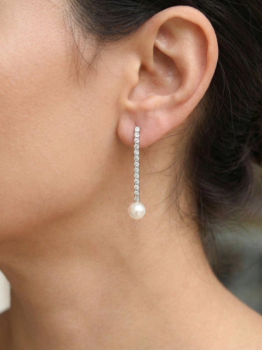 Σκουλαρίκια Μαργαριτάρι Κ14