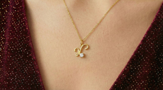 Γούρι Χρυσό Λευκό Zircon Κ9 / Κ14