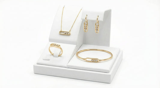 Σετ Κολιέ-Δαχτυλίδι-Σκουλαρίκι-Χειροπέδα Κ14