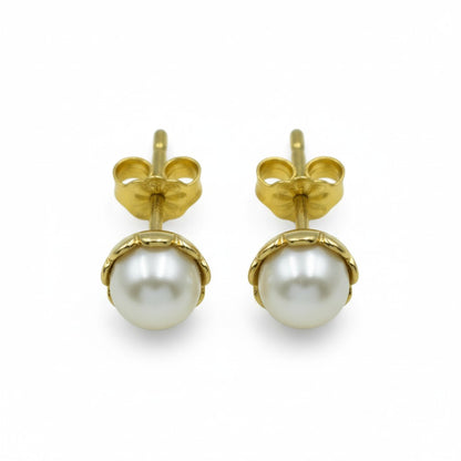 Σκουλαρίκια Μαργαριτάρι Λουλούδι Κ14