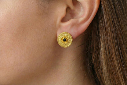 Βυζαντινά Σκουλαρίκια Στρογγυλά Κ14