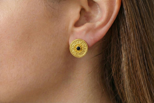 Βυζαντινά Σκουλαρίκια Στρογγυλά Κ14